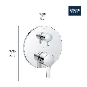 Grohe 29425EN0 Cosmopolitan PBV Trim W 3-Way Div Us Brushed Nickel