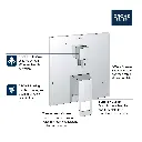 Grohe 29426A00 Eurocube PBV Trim W 3-Way Div Us Hard Graphite