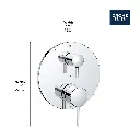 Grohe 29427000 Timeless PBV Trim W 3-Way Div Us Chrome