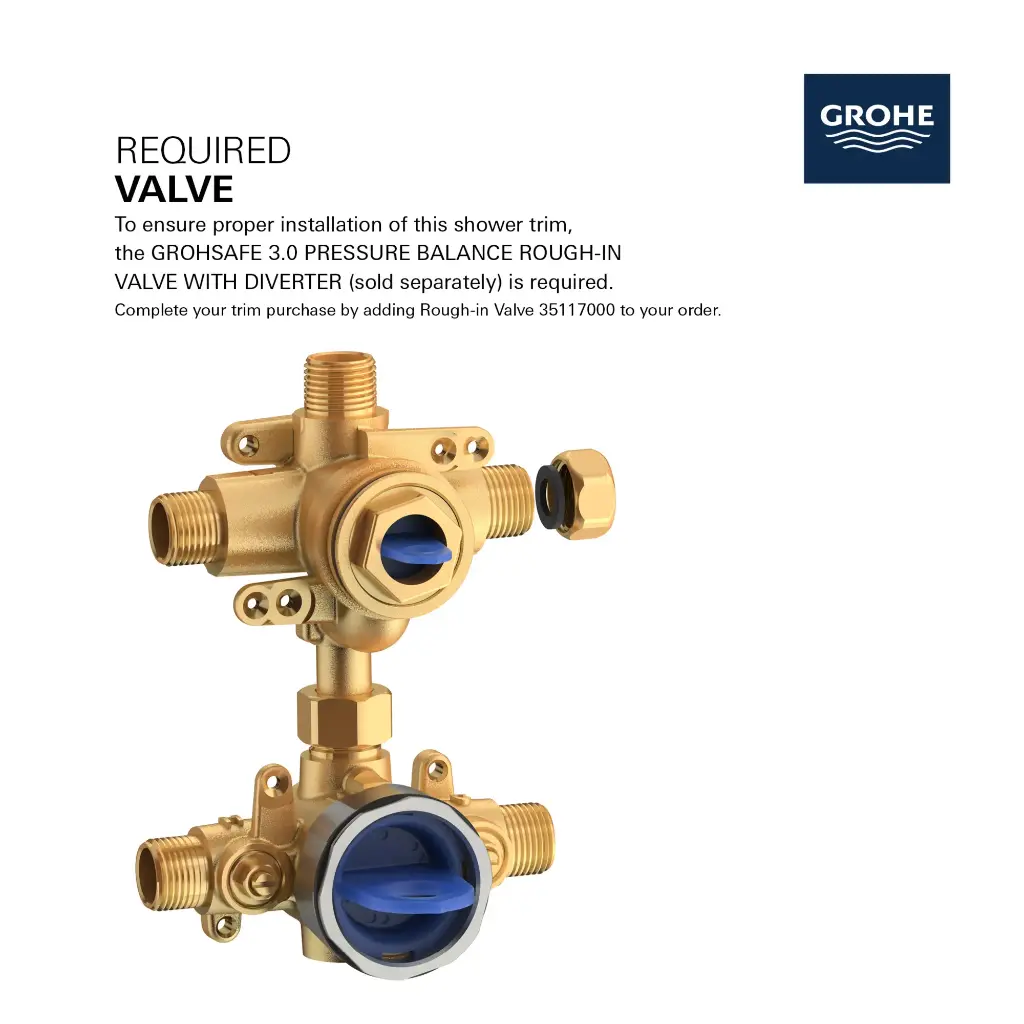 Grohe 29427EN0 Timeless PBV Trim W 3-Way Div Us Brushed Nickel