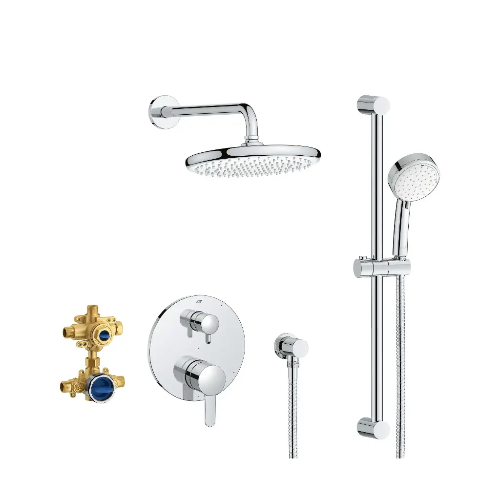 Grohe 29428000 Cosmo PBV Rain Shwr Set 1.75Gpm Us Chrome