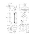 Grohe 29429EN0 Cosmo PBV Shwr Set 1.75Gpm Us Brushed Nickel