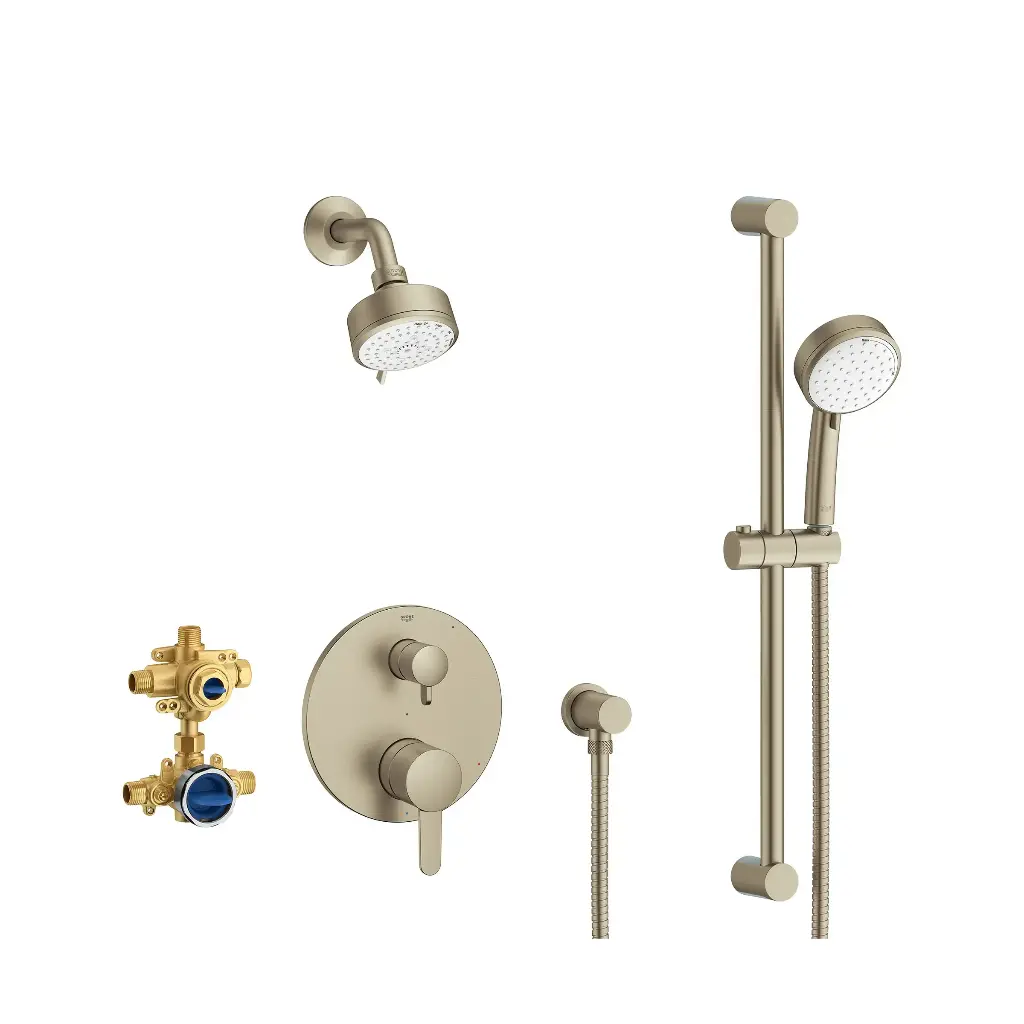 Grohe 29429EN0 Cosmo PBV Shwr Set 1.75Gpm Us Brushed Nickel
