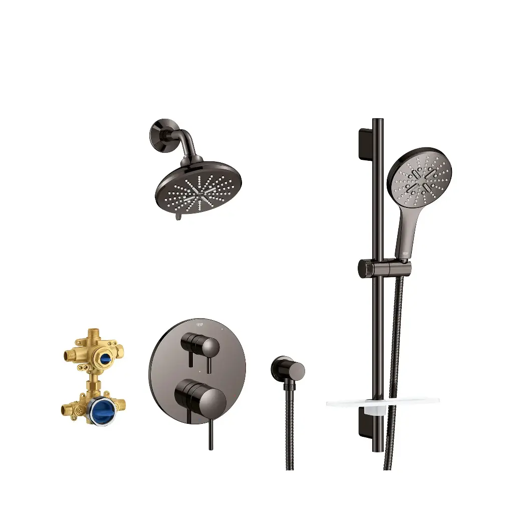 Grohe 29431A00 Timeless PBV Shwr Set 1.75Gpm Us Hard Graphite