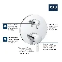Grohe 29434000 Cosmopolitan PBV Trim W 2-Way Div Us Chrome