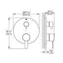 Grohe 29434000 Cosmopolitan PBV Trim W 2-Way Div Us Chrome