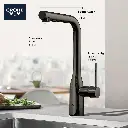 Grohe 302712430 Essence Dual Spray Pull-Out Kitchen Faucet Matte Black