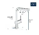 Grohe 303002430 Minta Single Handle Pull-Out Kitchen Faucet Dual Spray 6.6 L/Min (1.75 Gpm) Matte Black