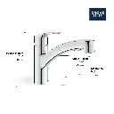 Grohe 30306DC1 Eurosmart Pull-Out Kitchen Faucet Grohe Supersteel