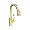 Grohe 30368Gn2 Single Handle Pull Down Triple Spray Bar Faucet  6.6 L/Min (1.75 Gpm) Brushed Cool Sunrise
