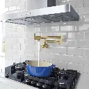 Grohe 31075GN2 2-Handle Wall Mount Pot Filler Brushed Cool Sunrise
