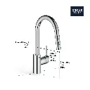 Grohe 31479Gn1 Single Handle Pull Down Bar Faucet 6.6 L/Min (1.75 Gpm) Brushed Cool Sunrise