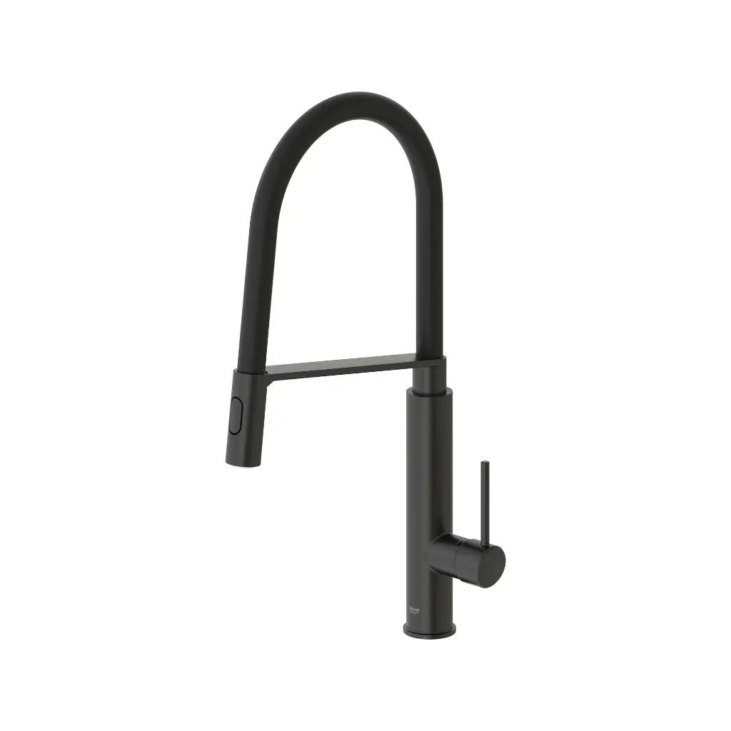 Grohe 314922430 Single Handle Semi-Pro Dual Spray Kitchen Faucet 6.6 L/Min (1.75 Gpm) Matte Black