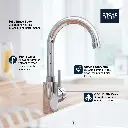 Grohe 315182430 Single Handle Pull Down Dual Spray Bar Faucet 6.6 L/Min (1.75 Gpm) Matte Black