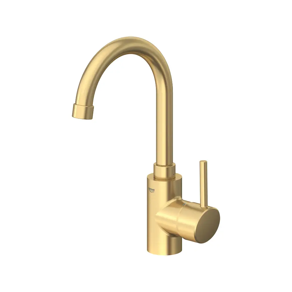 Grohe 31518Gn0 Single Handle Pull Down Dual Spray Bar Faucet 6.6 L/Min (1.75 Gpm) Brushed Cool Sunrise