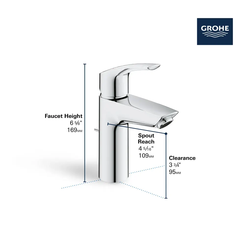 Grohe 32642003 Eurosmart Ohm Basin S Us Grohe Chrome