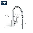 Grohe 32665GN3 Concetto Single Handle Pull Down Kitchen Faucet Dual Spray 6.6 L/Min (1.75 Gpm) Brushed Cool Sunrise