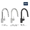 Grohe 32665GN3 Concetto Single Handle Pull Down Kitchen Faucet Dual Spray 6.6 L/Min (1.75 Gpm) Brushed Cool Sunrise