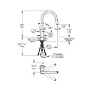 Grohe 32665GN3 Concetto Single Handle Pull Down Kitchen Faucet Dual Spray 6.6 L/Min (1.75 Gpm) Brushed Cool Sunrise
