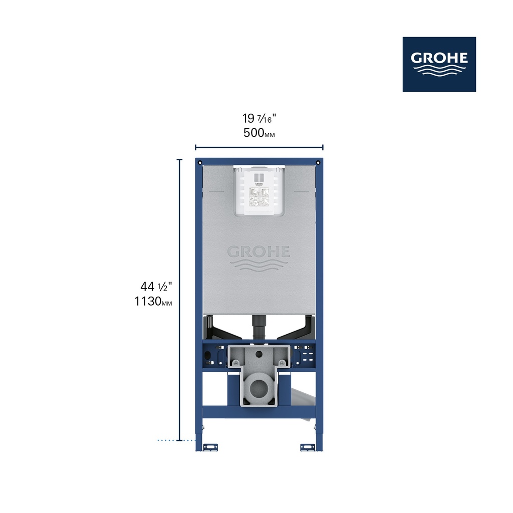Grohe 39602000 Rapid Slx Wc 3-6 L 1,13M, Us Grohe No Finish