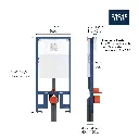 Grohe 39688000 Rapid Sl Slim Wc 6-9 L 1,13M Us Grohe No Finish