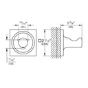 Grohe 40284En1 Robe Hook Brushed Nickel