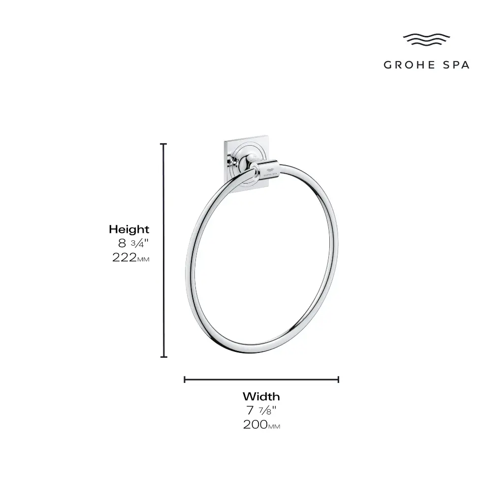 Grohe 40339001 Towel Ring Chrome