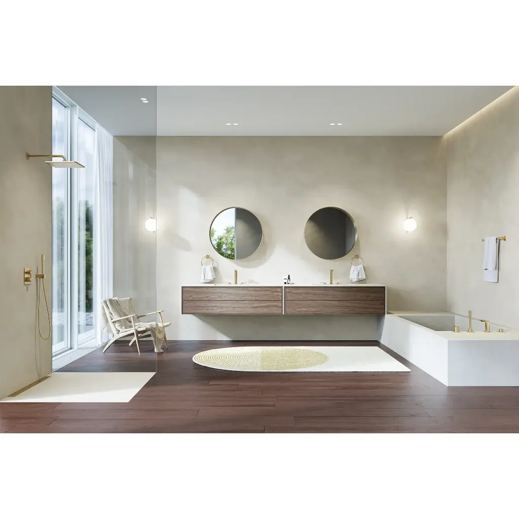 Grohe 40339GN1 Towel Ring Brushed Cool Sunrise