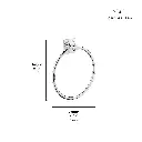 Grohe 40339GN1 Towel Ring Brushed Cool Sunrise
