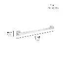 Grohe 40341001 24" Towel Bar Chrome