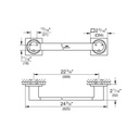 Grohe 40341En1 24" Towel Bar Brushed Nickel