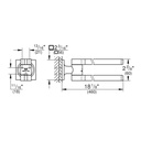 Grohe 40342GN1 Double Towel Bar Brushed Cool Sunrise
