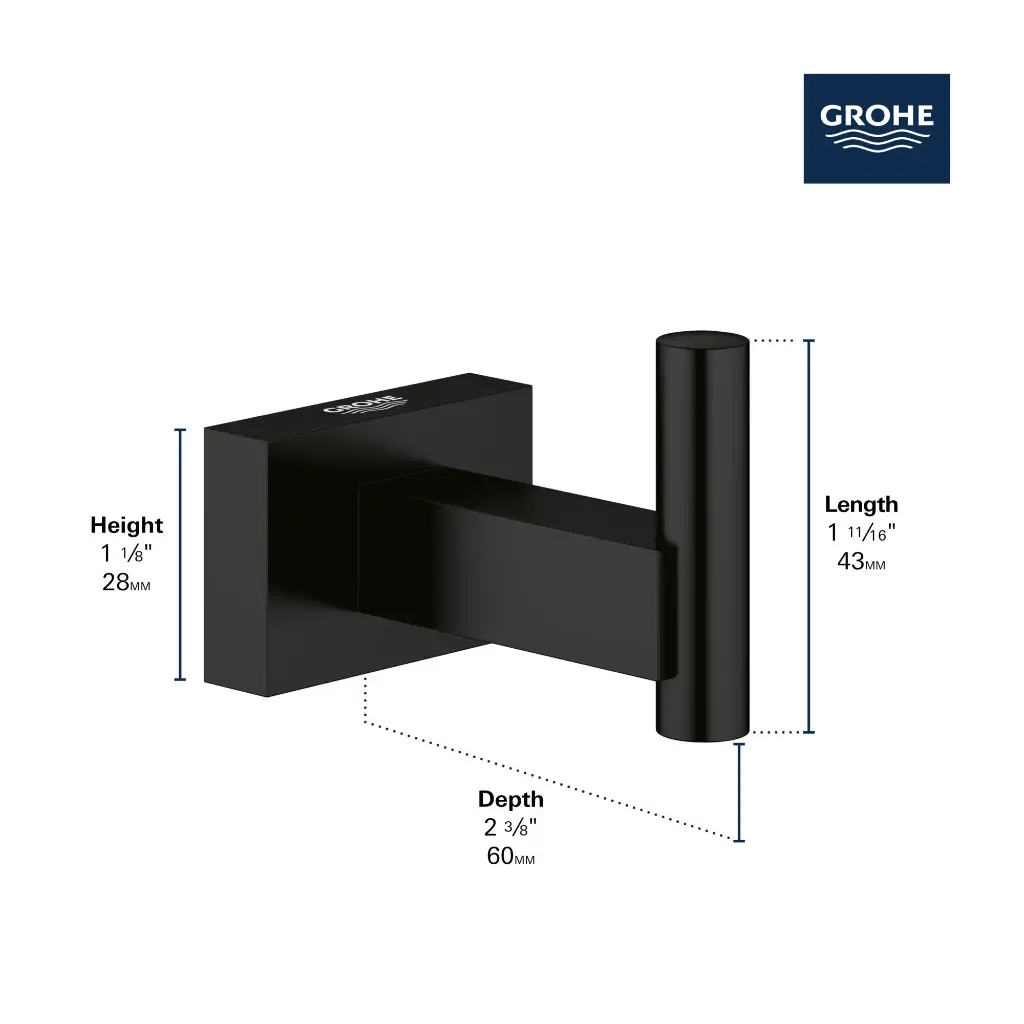 Grohe 40511GN1 Robe Hook Brushed Cool Sunrise