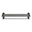 Grohe 405122431 23 5/8" Multi-Towel Rack Matte Black