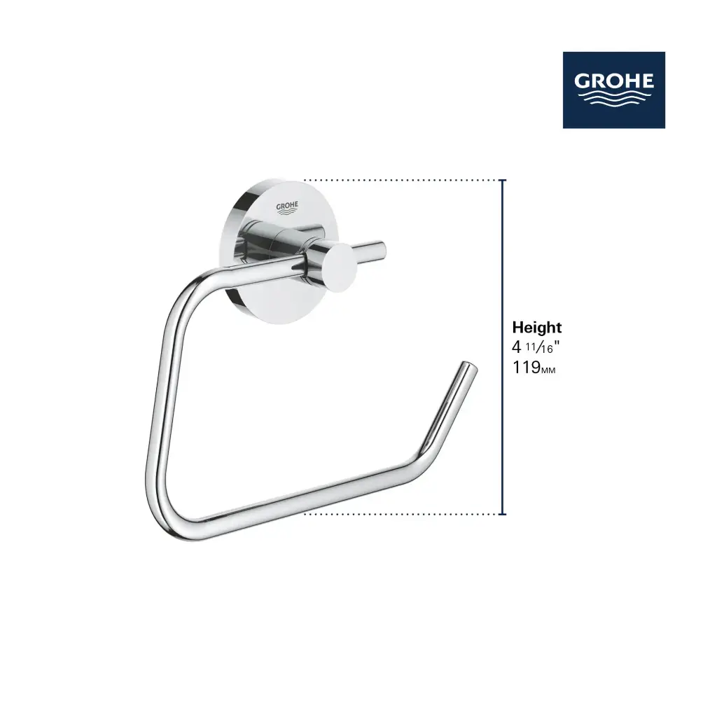 Grohe 406892431 Essentials Paper Holder Matte Black