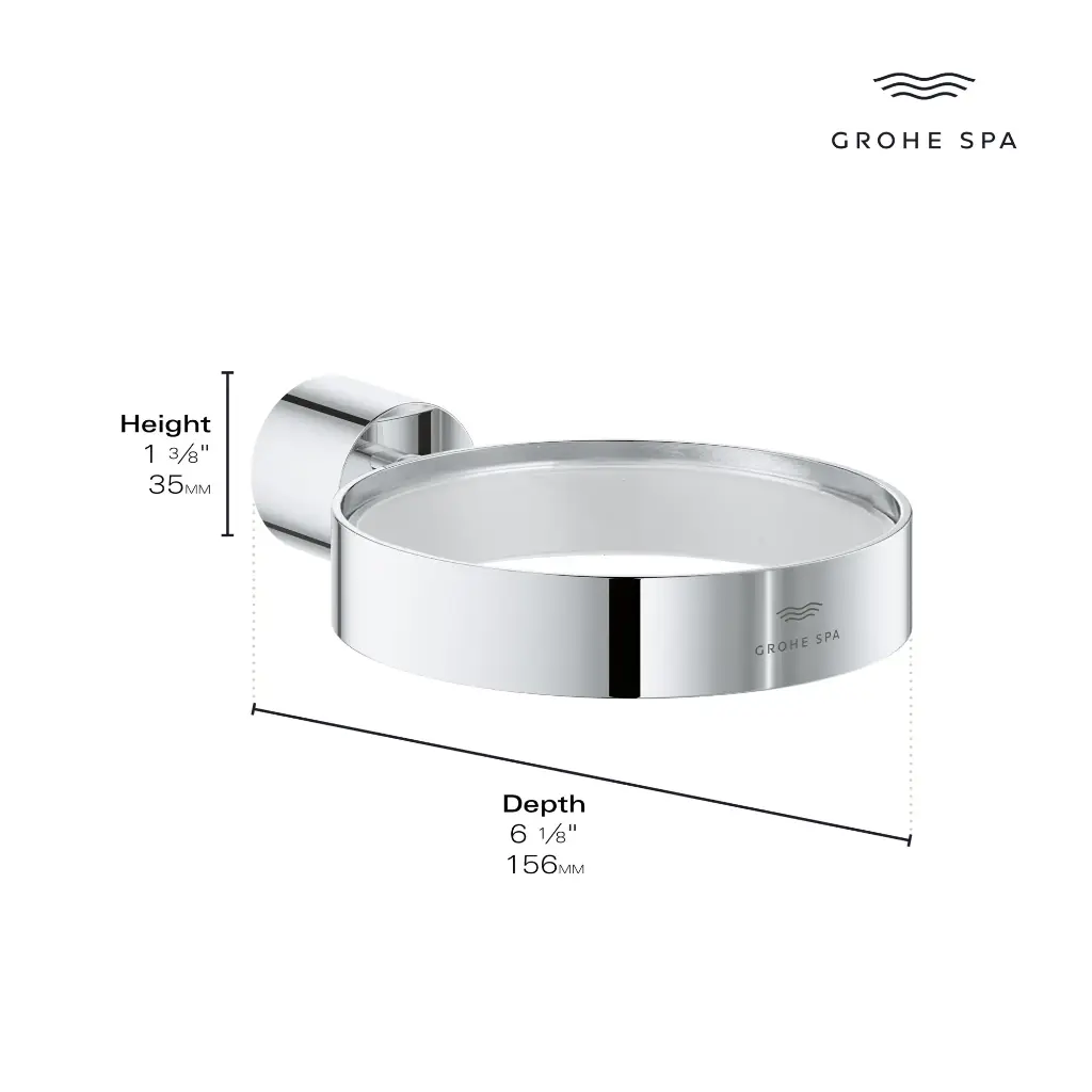 Grohe 40885En0 Atrio New Soap Holder Brushed Nickel