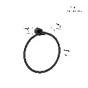 Grohe 40887GN0 Atrio New Towel Ring Brushed Cool Sunrise
