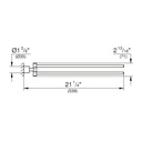 Grohe 40888000 Atrio New Double Towel Bar Chrome