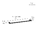 Grohe 40889000 Atrio New Towel Rail Chrome