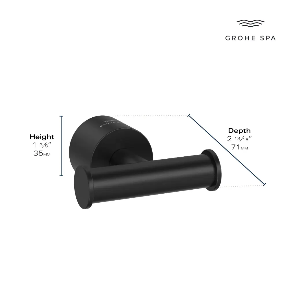 Grohe 408902430 Atrio New Robe Hook Matte Black