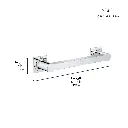 Grohe 40955001 12" Grab Bar Chrome