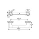 Grohe 409552431 12" Grab Bar Matte Black