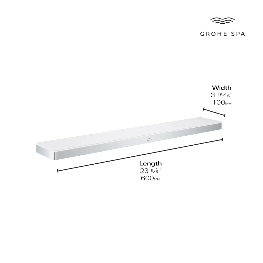 Grohe 40965001 14 3/16" Shelf Chrome