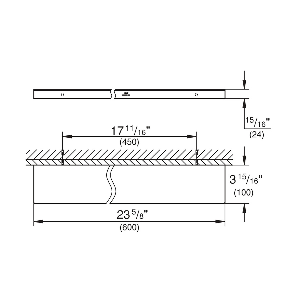 Grohe 40965En1 14 3/16" Shelf Brushed Nickel
