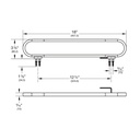 Grohe 409702430 18" Towel Bar Matte Black