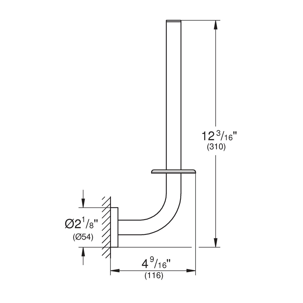 Grohe 41078000 Double Tp Holder Chrome