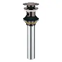 Grohe 48656A00 Bathroom Sink Pop-Up Drain With Overflow Hard Graphite