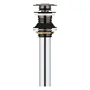 Grohe 48657A00 Bathroom Sink Pop-Up Drain Without Overflow Hard Graphite