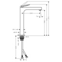 Hansgrohe 39021001 Axor Citterio Single Hole Faucet 280 Chrome