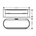 Hansgrohe 27912700 WallStoris Deep Storage Basket Matte White